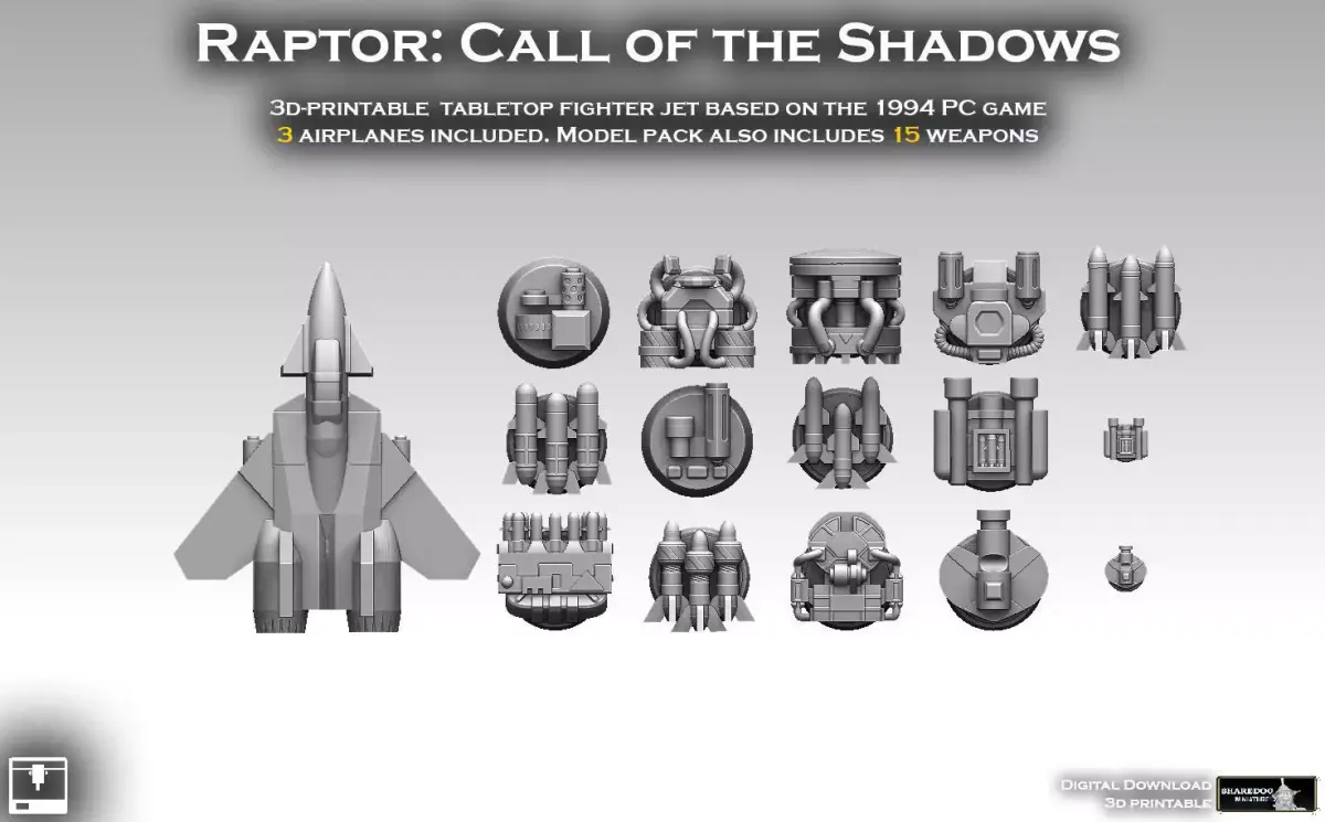 Raptor Call of the Shadows 3D print model