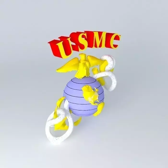 USMC EAGLE GLOBE AND ANCHOR 3D model