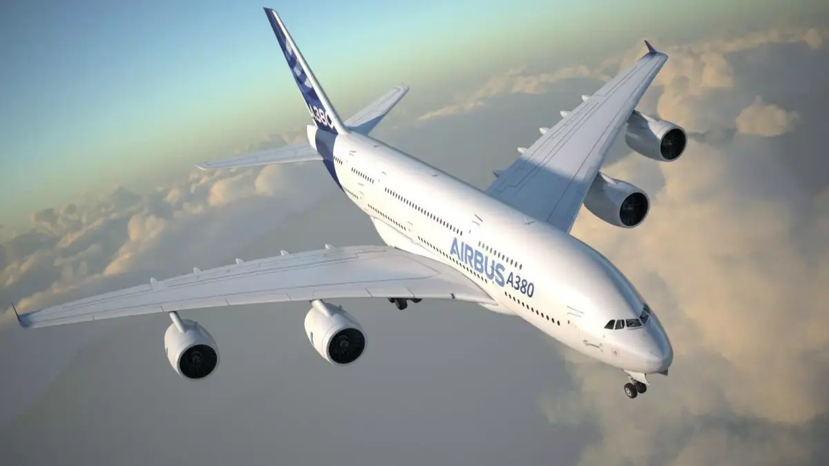 Airbus A380 with interior 3D model