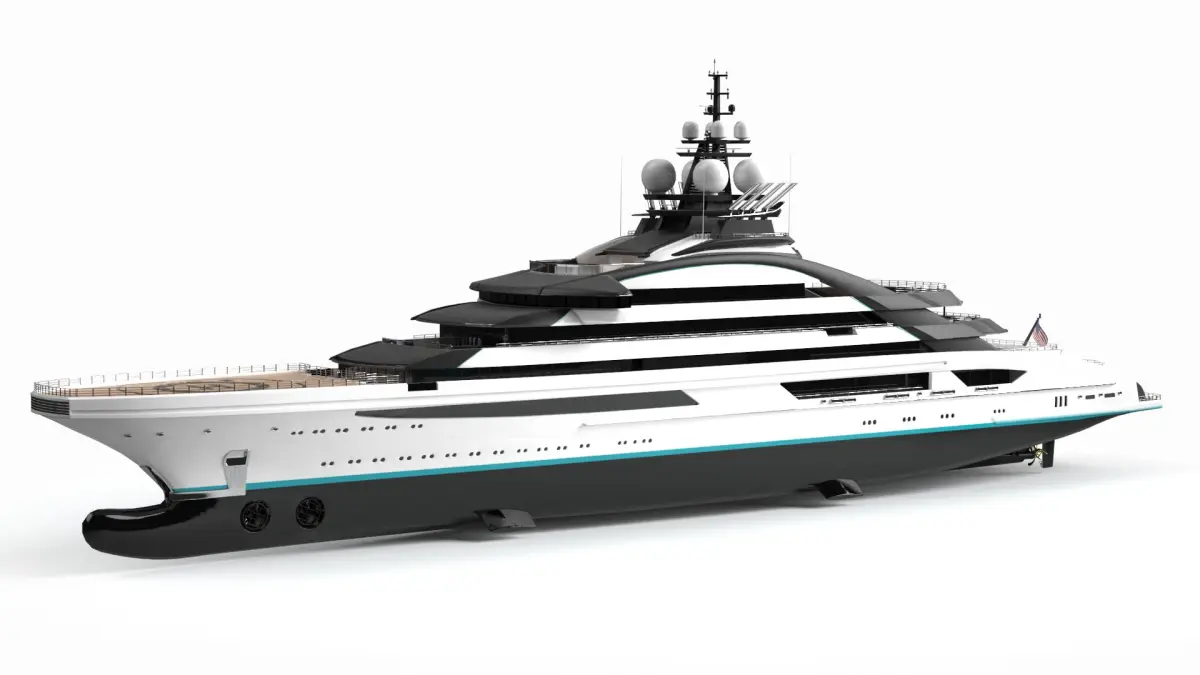 Lurssen Opus Luxury Yacht Dynamic Simulation 3D model