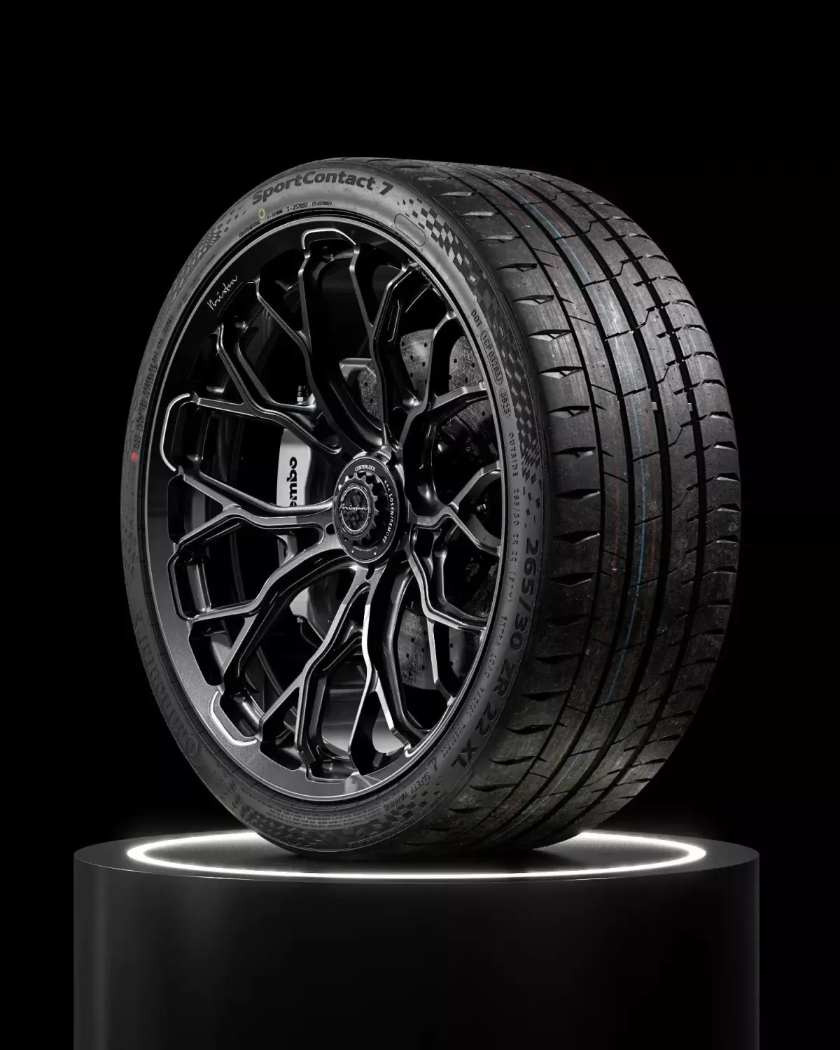 Continental Sport Contact 7 265 30 ZR22 97Y 3D model