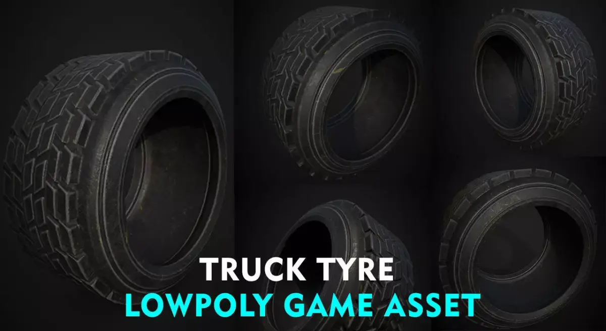 TYRE LOWPOLY GAME ASSET Low-poly 3D model