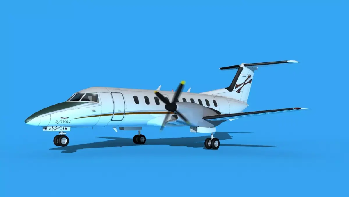Embraer EMB120 Royal Air Charters 3D model