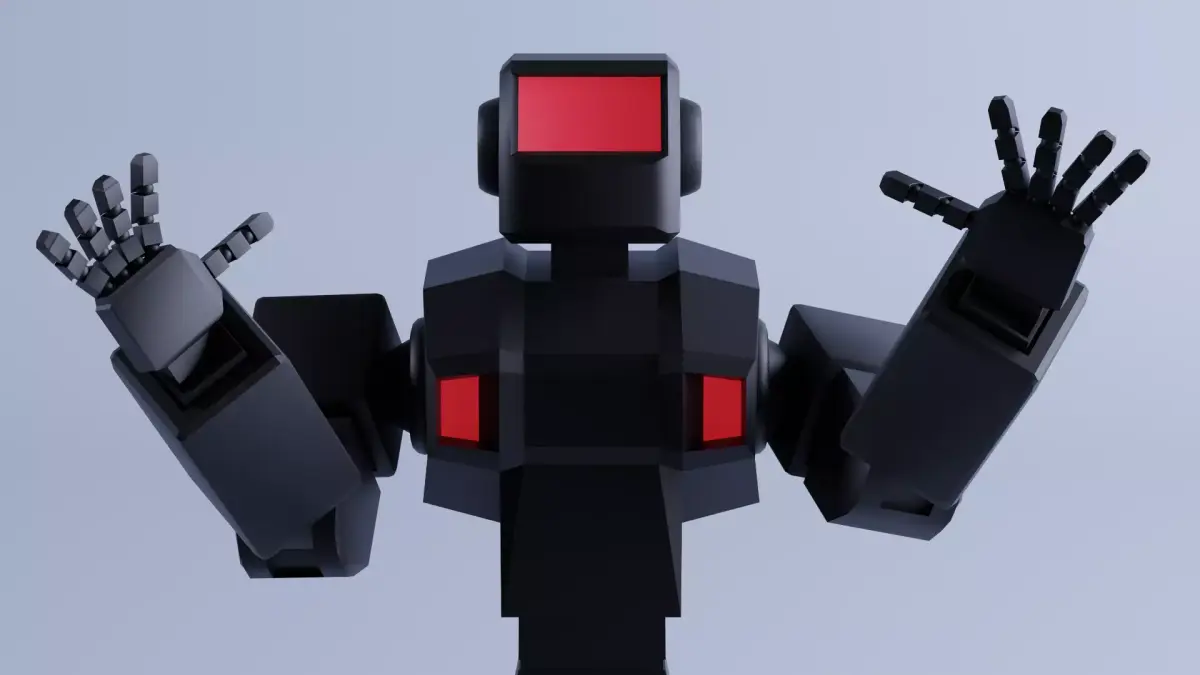 Basic Robot Low-poly 3D model