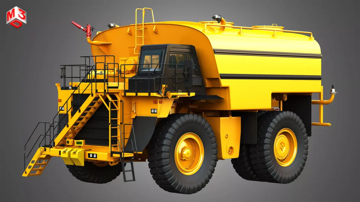 785D Water Tanker Truck 3D model