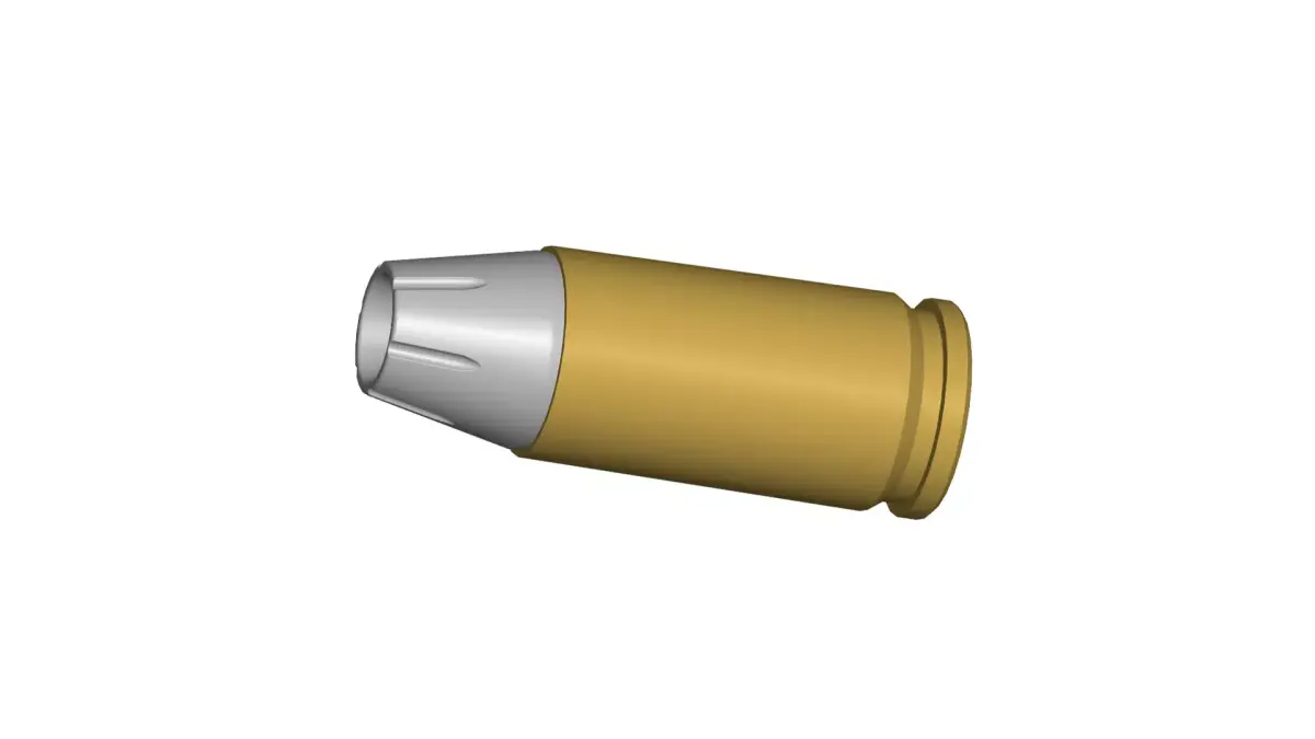 9x19 bullet 3D model