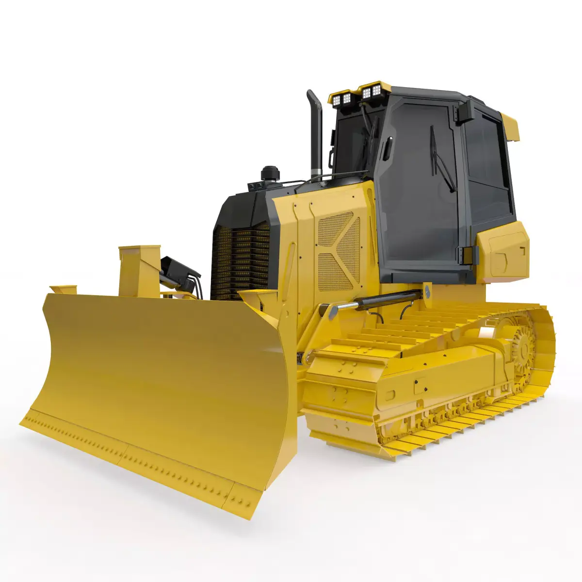 Bulldozer Small Rigged 3D model