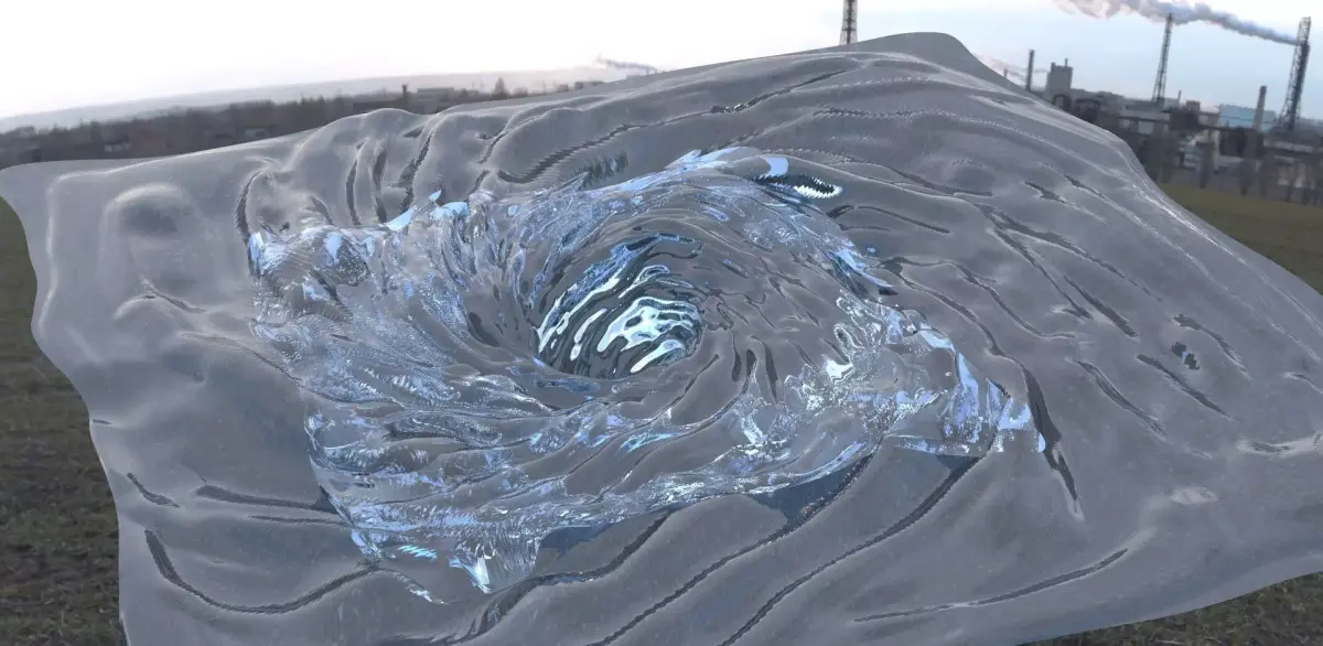 Whirlpool water 3D model