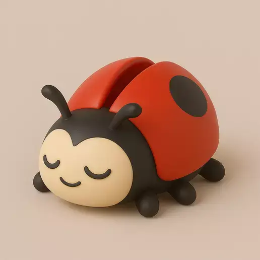 Ladybug Dreams 3D Toothpick Holder 3D print model