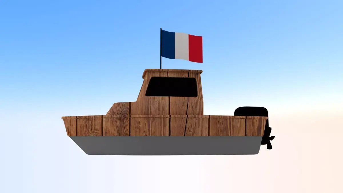 France Fishing Boat 3D model
