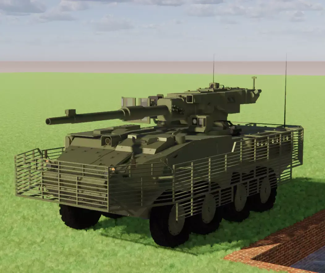 M1128 Moving Gun System 3D model