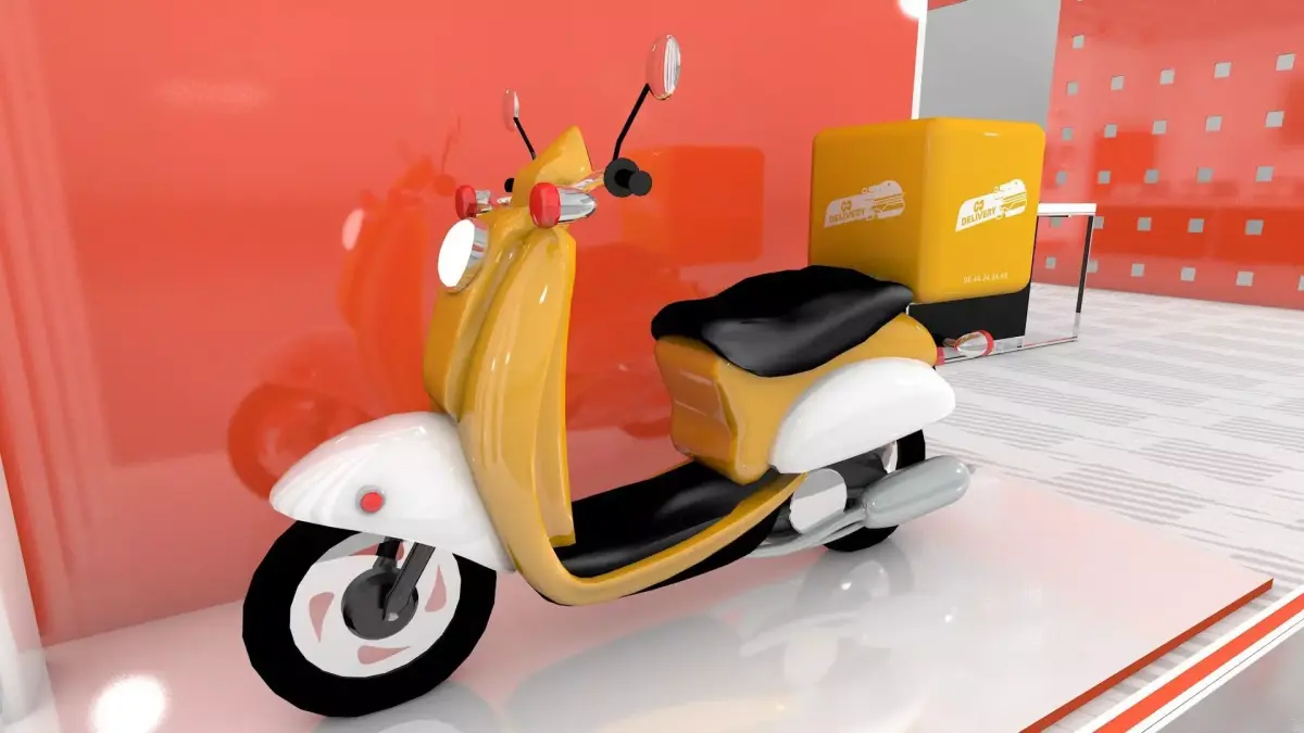 Delivery food box 3D model