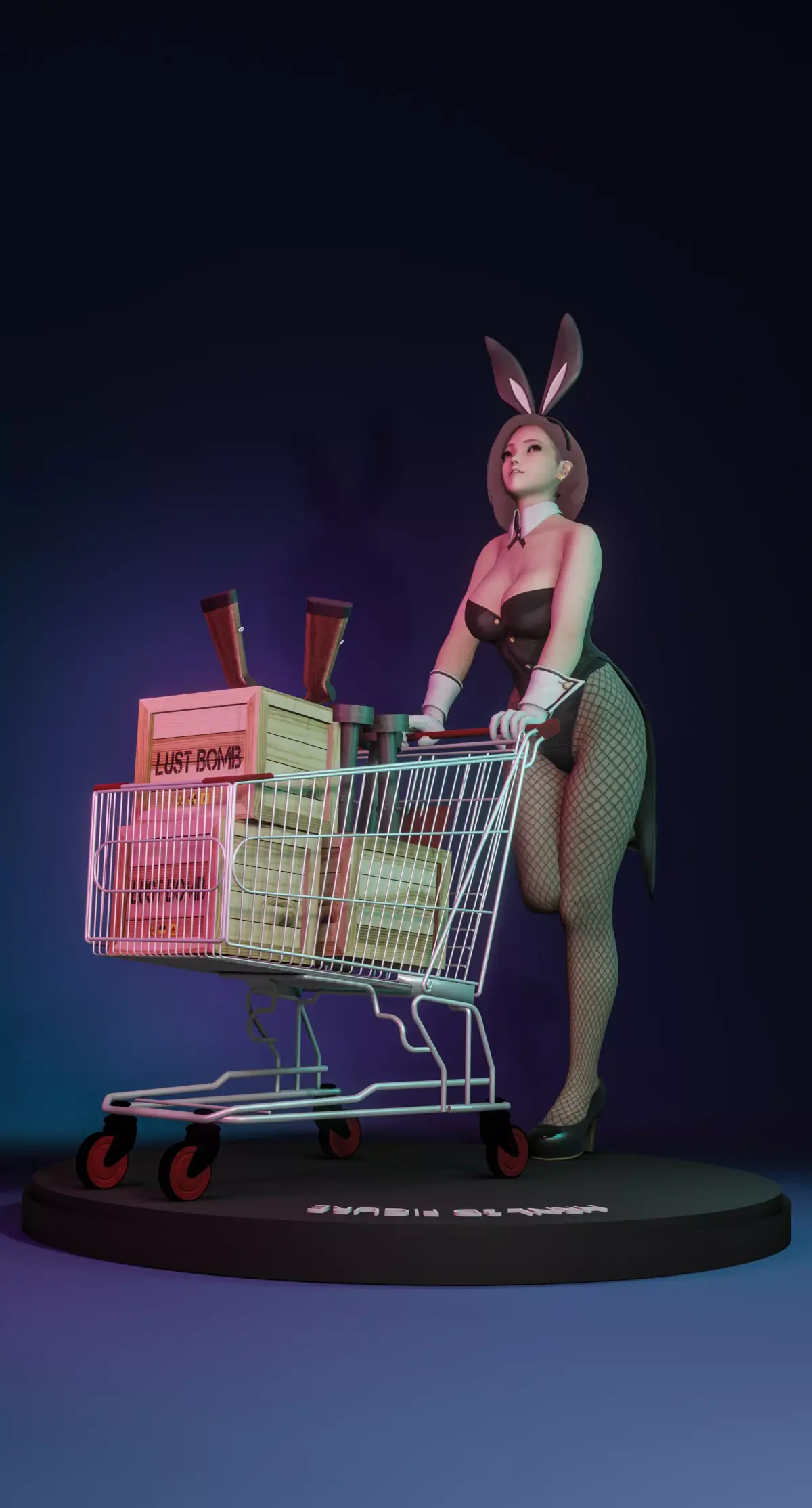 The Shopping Rabbit Free 3D model