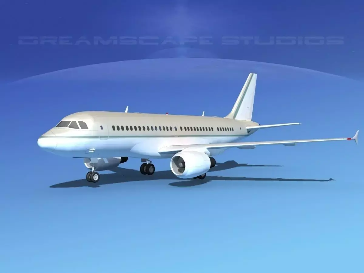 Airbus A319 Corporate 1 3D model