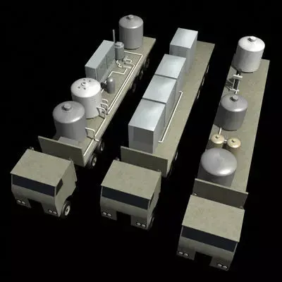 Mobile Chemical Lab Iraq 3D model