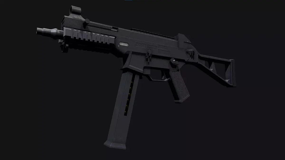 UMP45 Low-poly 3D model