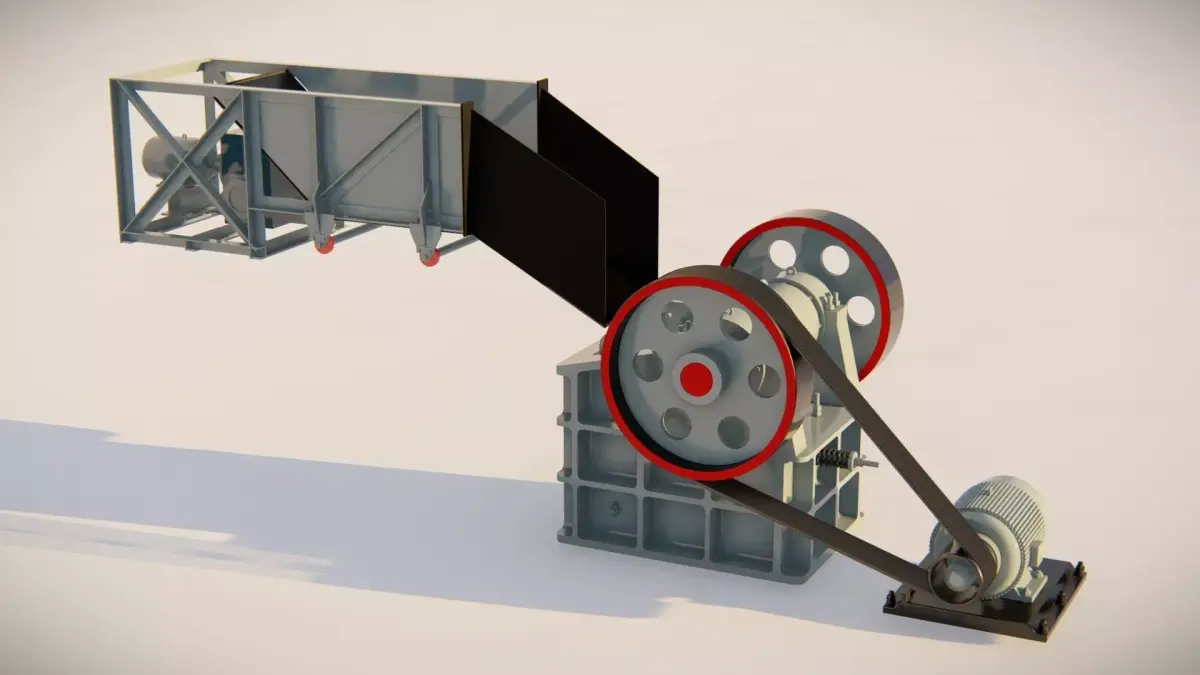 jaw crusher 3D Model 3D model