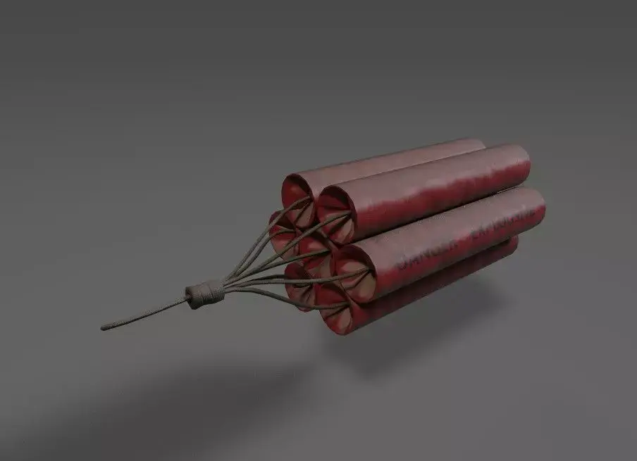 Simple Dynamite Low-poly 3D model