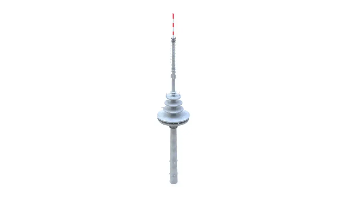 Telecommunication Tower 06 Free low-poly 3D model