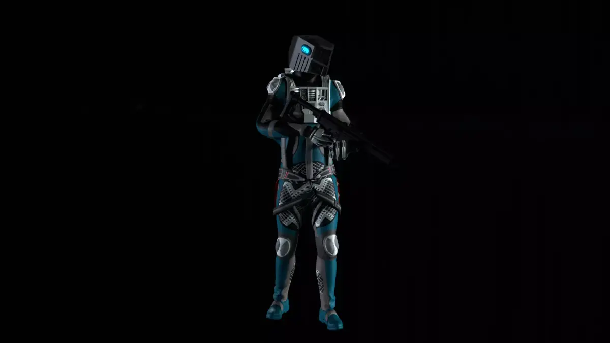 Robot Soldier - Assault Soldier Low-poly 3D model 28