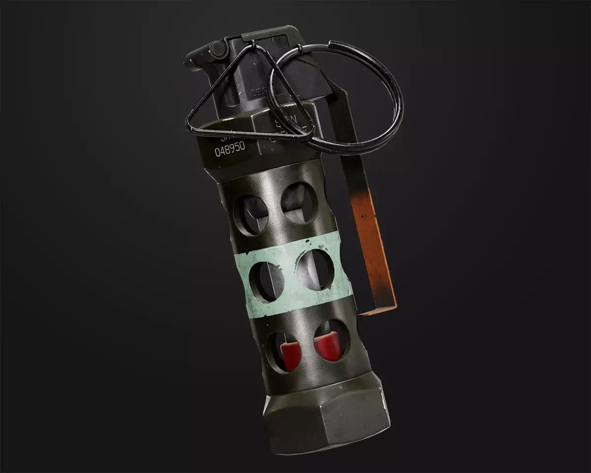 FlashBang m84 Granade Low-poly 3D model