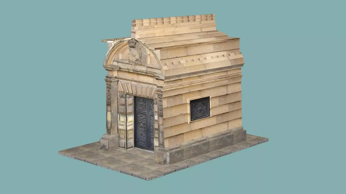 Desert Tomb Ancient Temple Low Poly 3D Model 3D model