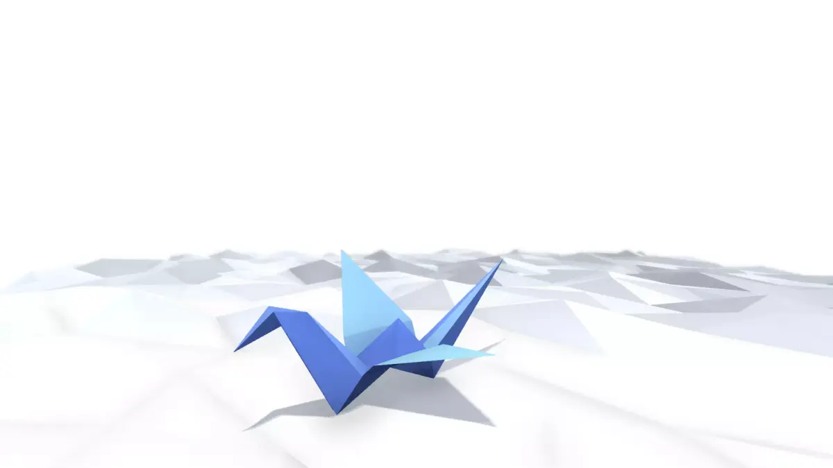 Origami Crane Free low-poly 3D model