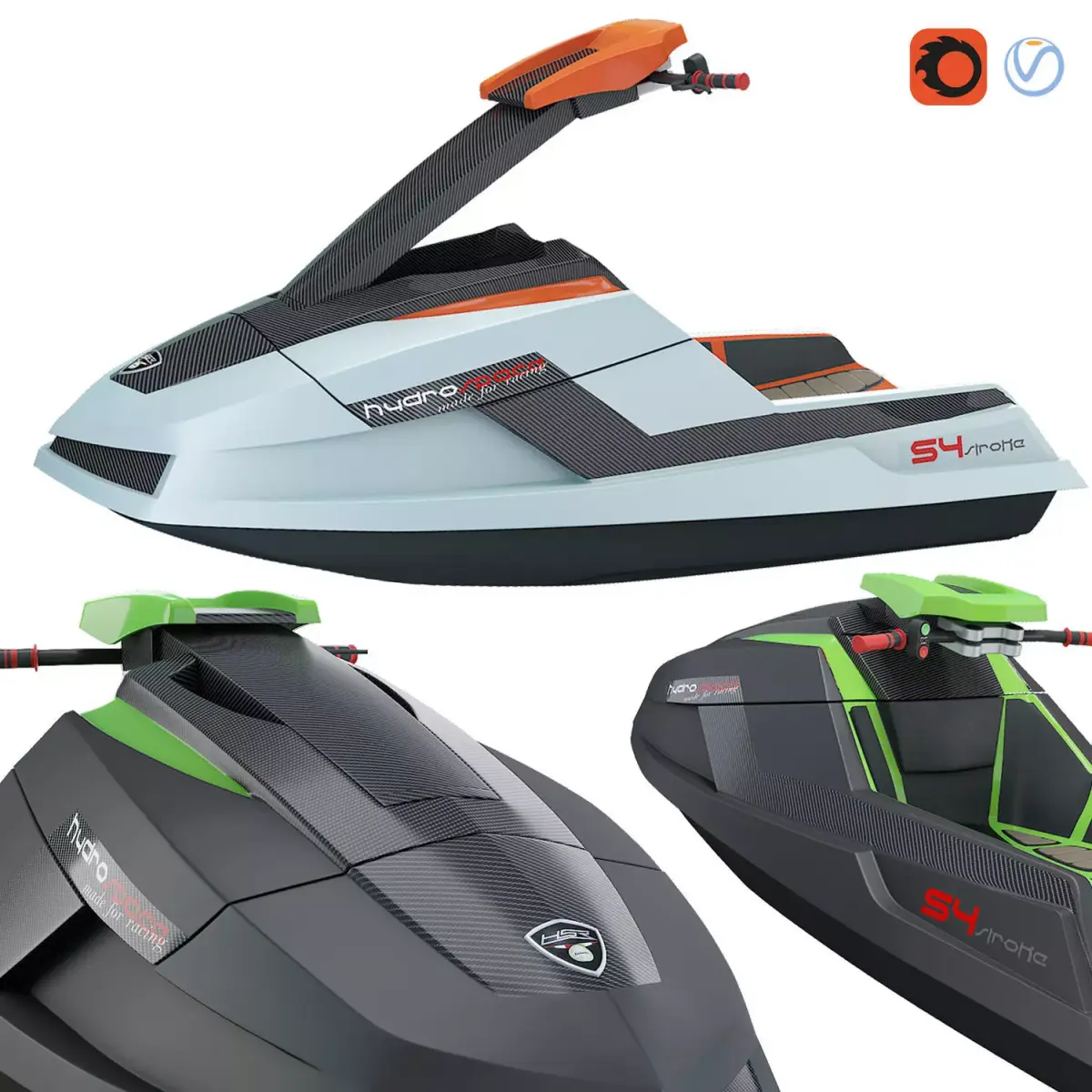 Hydrospace HSR Benelli S4  3D model