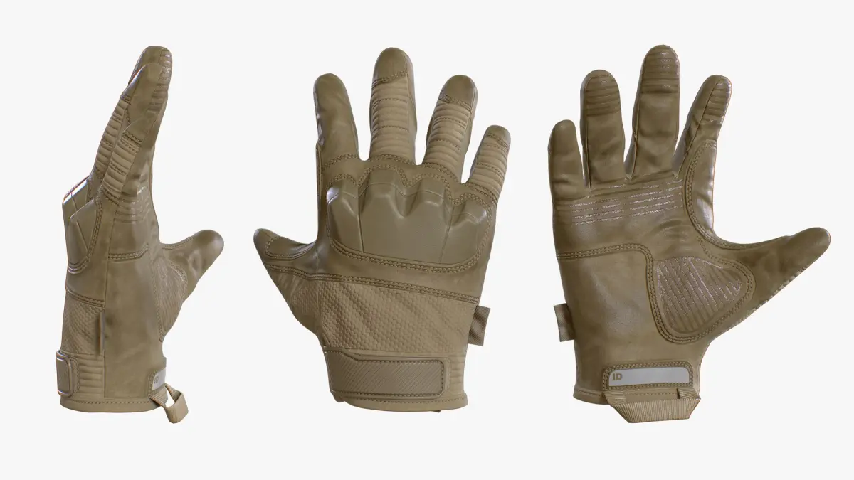 Tactical Gloves 3D model