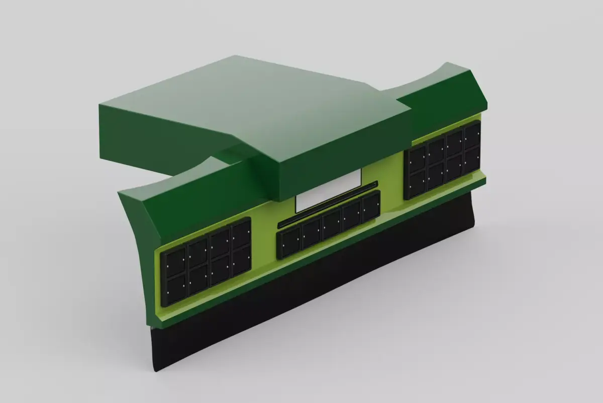 D Truck Backbumper 3D model