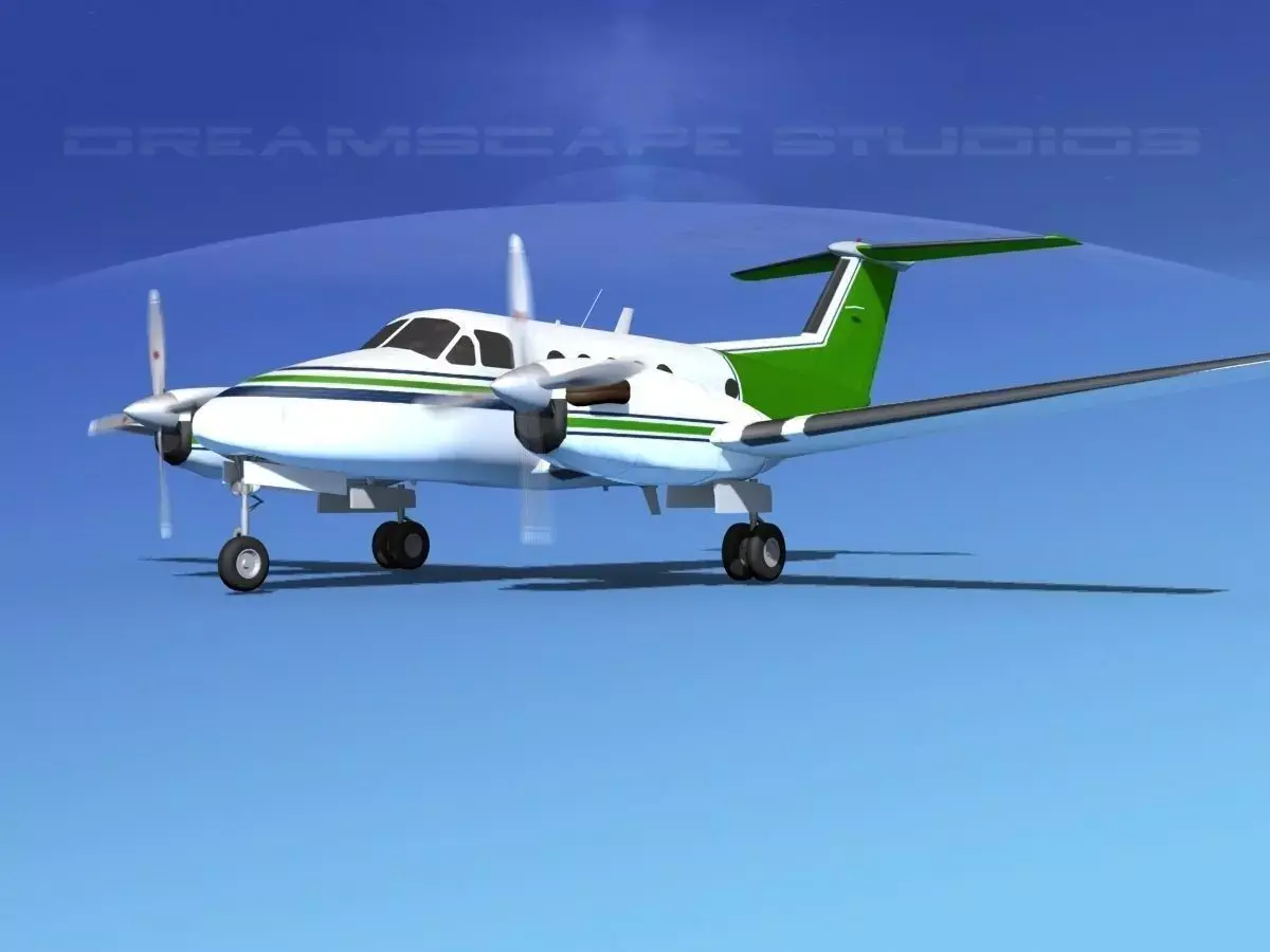 Beechcraft B200 GT King Air V03 3D model