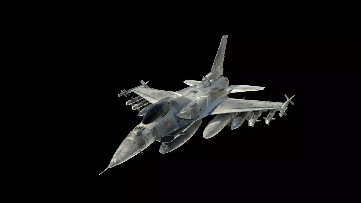 Detailed F16 Model 3D model