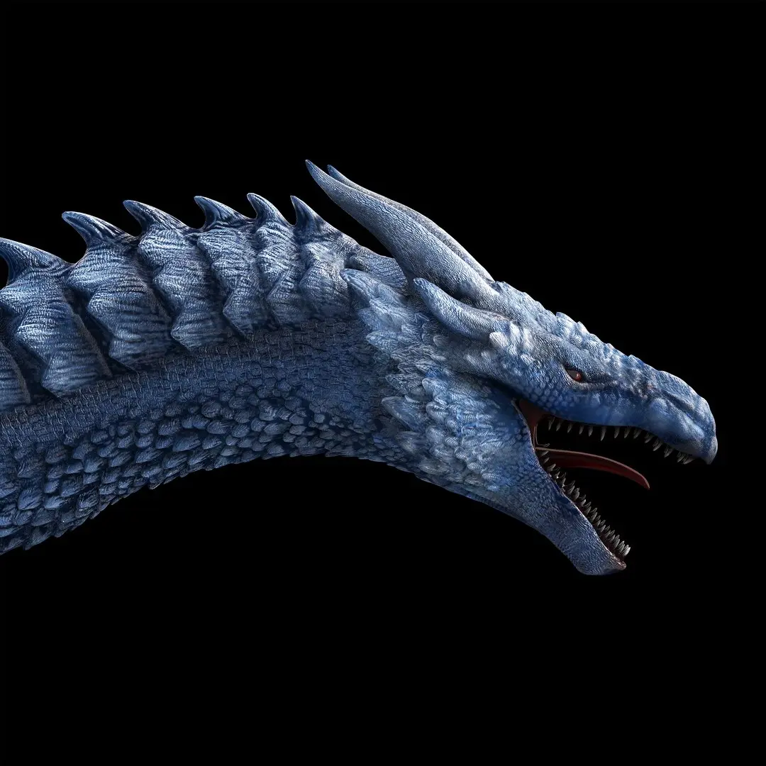 Animated dragon 3D model