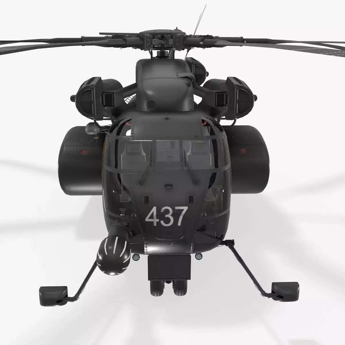 MH-53E Sea Dragons US Navy Low-poly 3D model