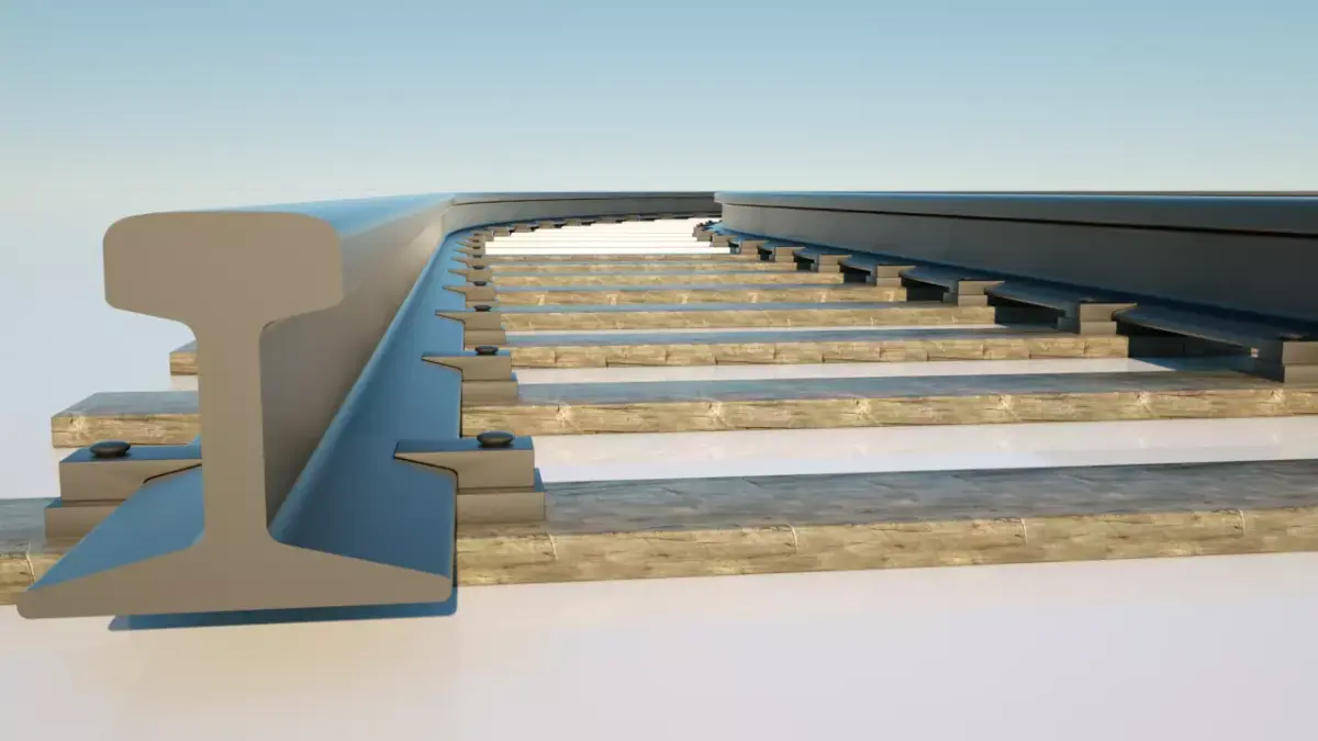 railway train track Free 3D model