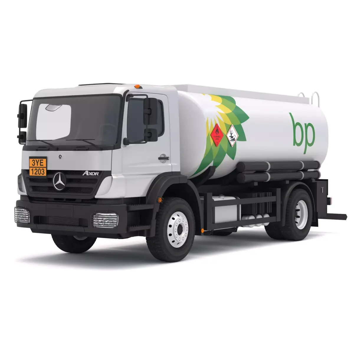 Mercedes-Benz Axor BP Truck Tanker 3D model