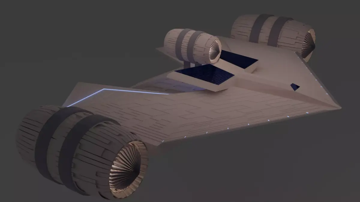Nave Sci--Fi 3D model