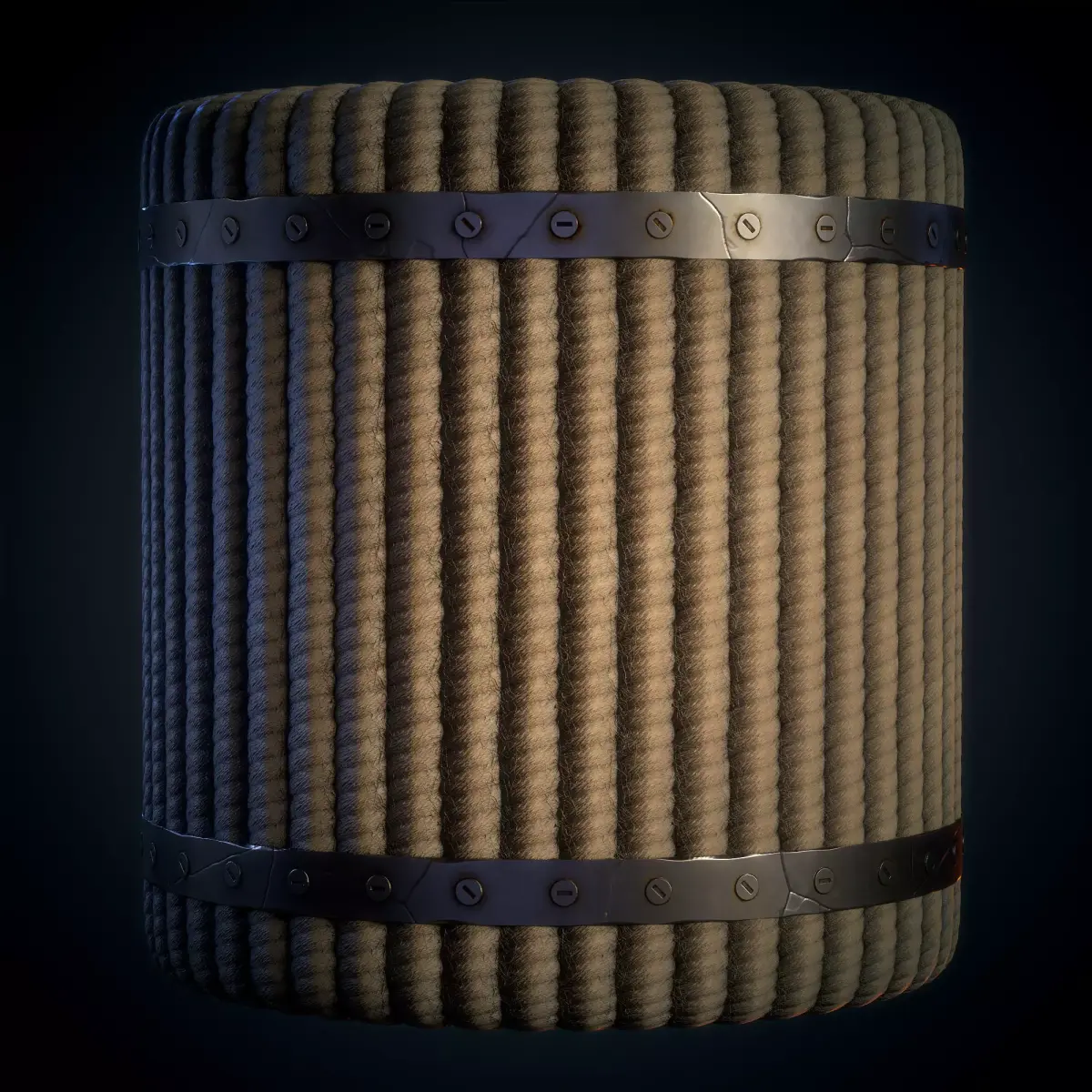 Rope with Metal Trims - Vol 01 - SBsar - Maps Texture