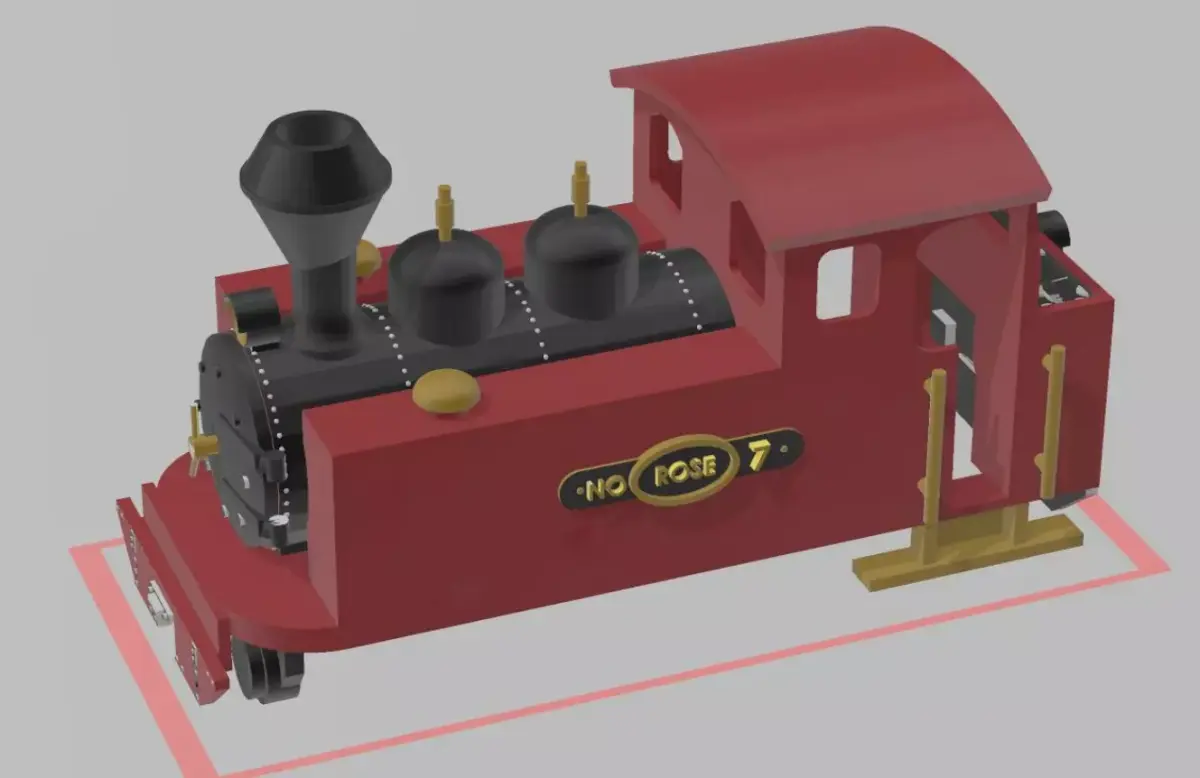 Freelance OO9 Fowler Locomotive 3D print model