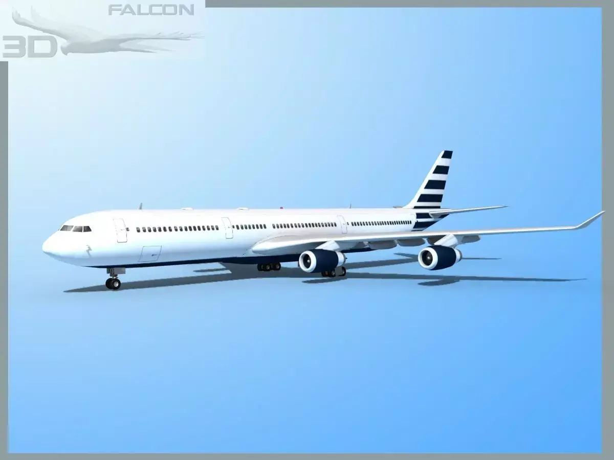 Falcon3D A340-600 Corporate 4 3D model