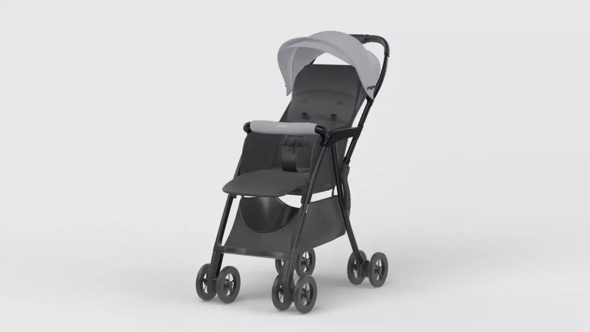 Baby stroller 3D model 3D model 10
