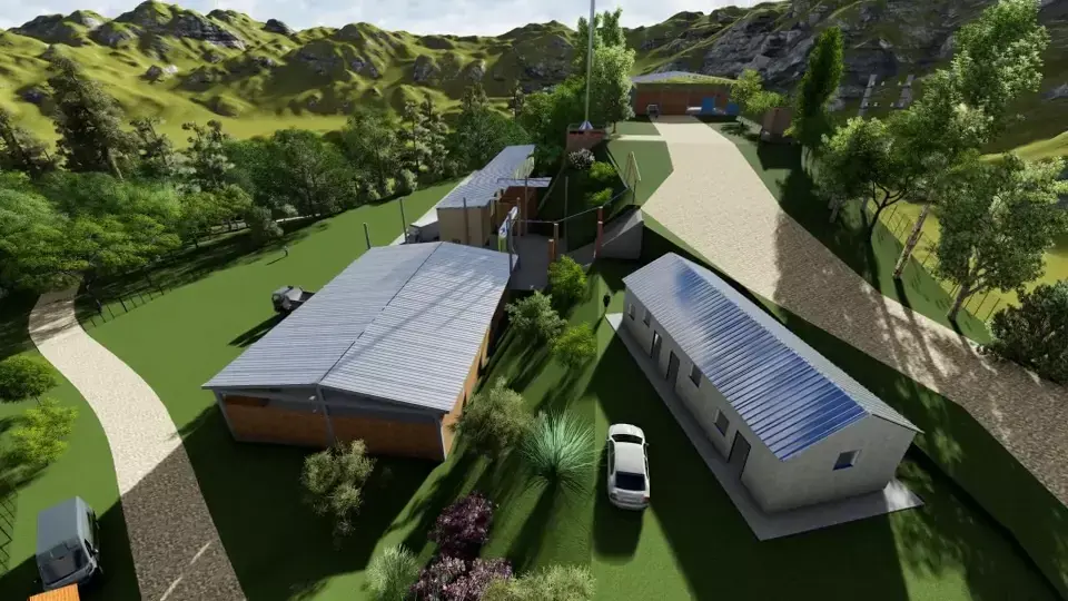 lead battery recyclable factory 3D model