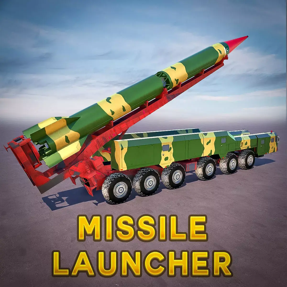 High-Fidelity 3D Model Missile Launcher 3D model