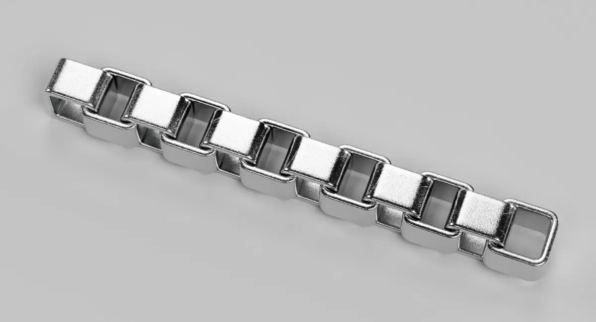 Link Chain V6 - Silver Box Proof 3D model