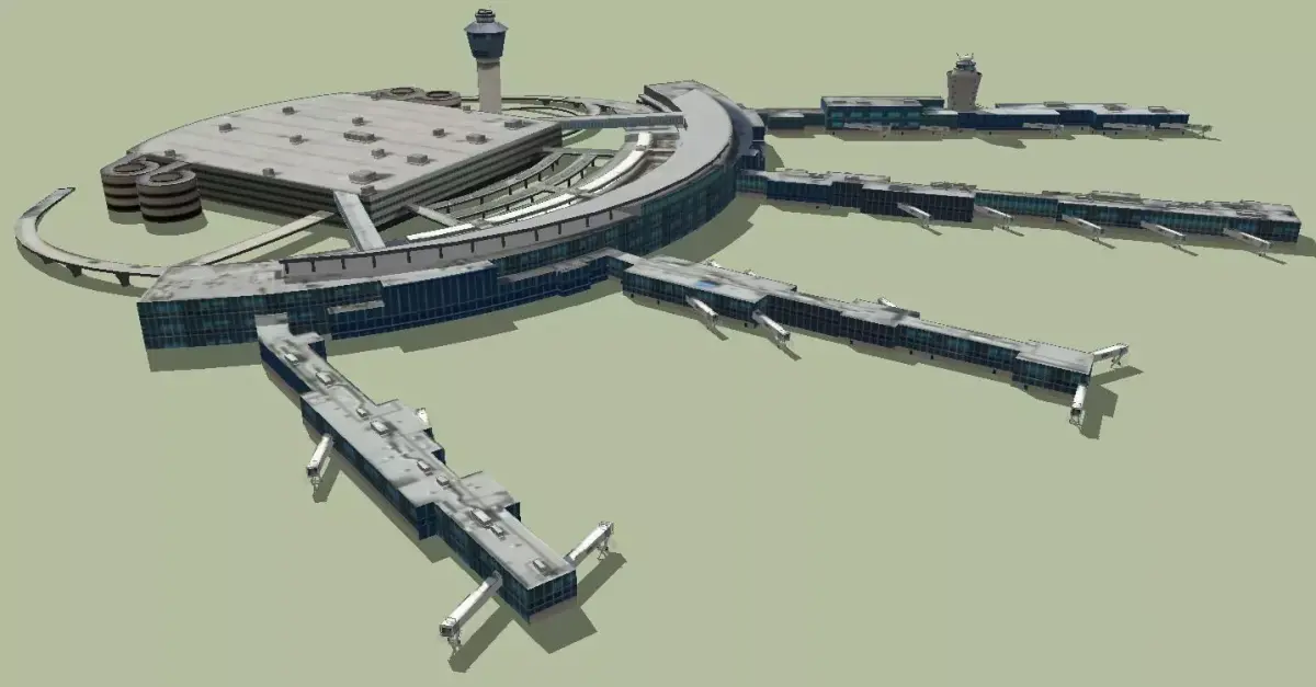 LaGuardia International Airport 3D model