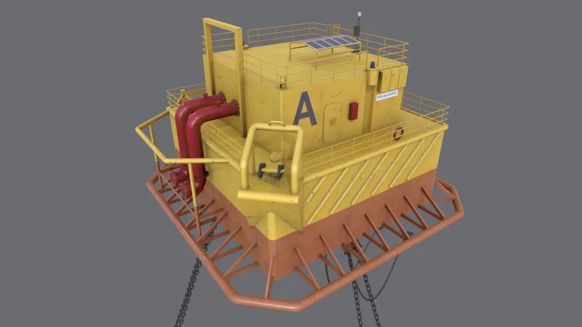 Single Point Mooring Calm Buoy 3D model