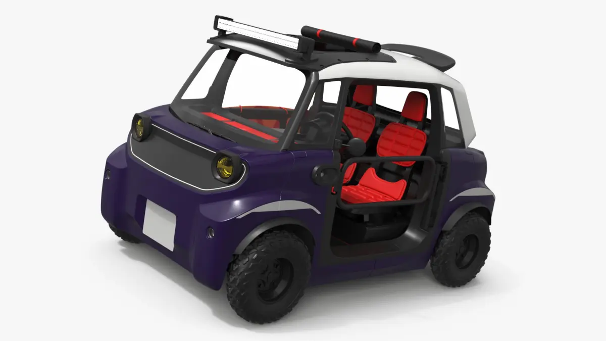 Electric Adventure Buggy Microcar Purple 