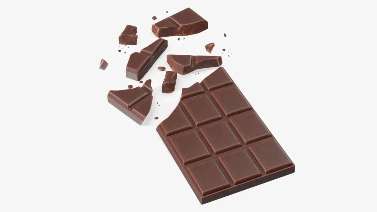 Milk Chocolate Crushed Bar 3D model
