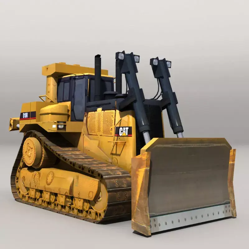 Bulldozer 20217 Low-poly 3D model