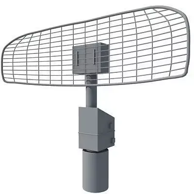 Radar 5 metal pole with mesh 3D model